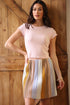 Pastel Knit Mini Skirt